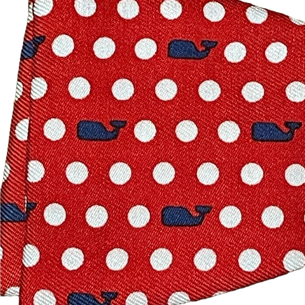 Vineyard Vines Men’s Bow Tie Whales Polka‎ Dots Red White Blue B28